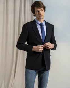 Homme Mise Au Green Cravate à rayures bleu marine