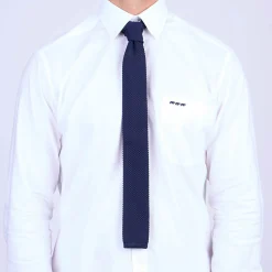 Homme Mise Au Green Cravate Carole bleu marine