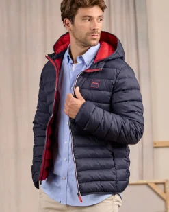 Homme Mise Au Green Doudoune Calvin bleu marine