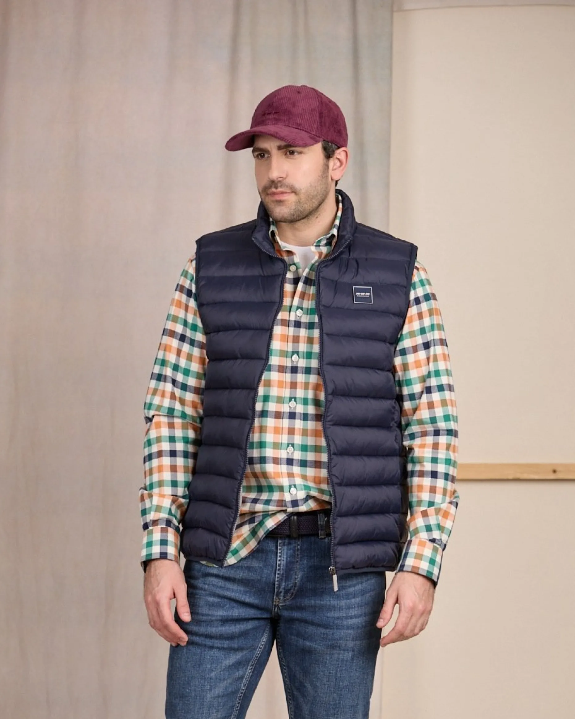 Homme Mise Au Green Doudoune Carter bleu marine