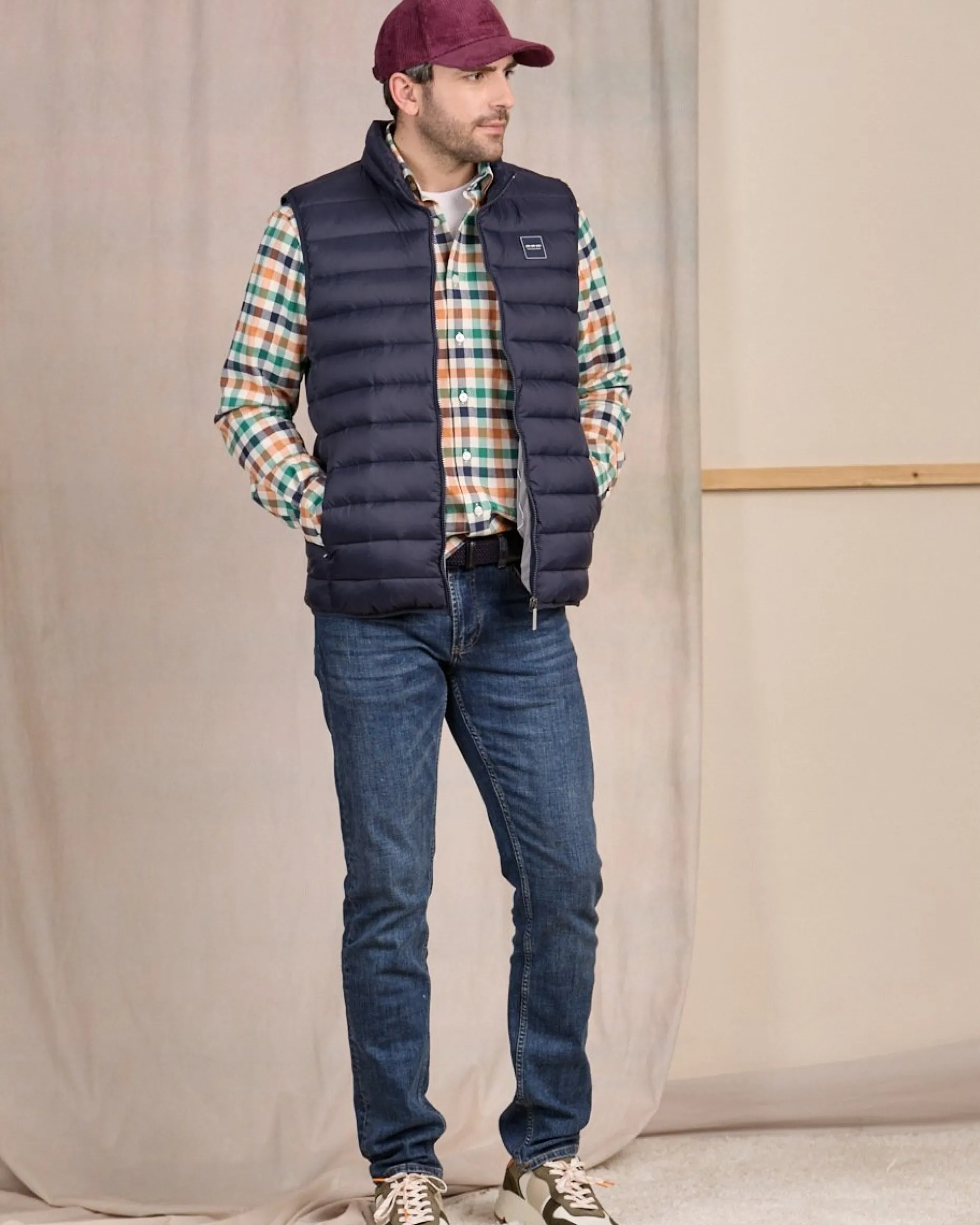 Homme Mise Au Green Doudoune Carter bleu marine