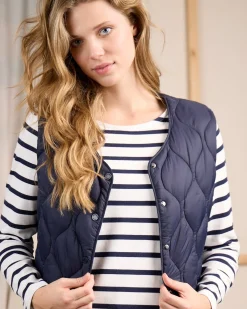 Femme Mise Au Green Doudoune Cheryl bleu marine