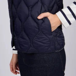 Femme Mise Au Green Doudoune Cheryl bleu marine