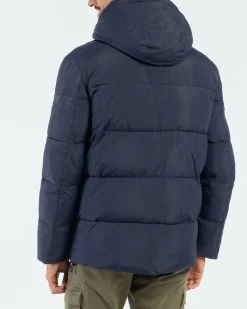 Homme Mise Au Green Doudoune courte bleu marine