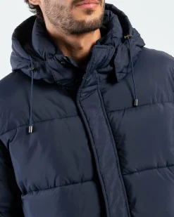 Homme Mise Au Green Doudoune courte bleu marine