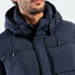 Homme Mise Au Green Doudoune courte bleu marine