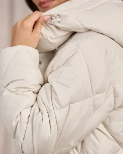 Femme Mise Au Green Doudoune courte ecru chiné