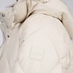 Femme Mise Au Green Doudoune courte ecru chiné