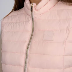 Femme Mise Au Green Doudoune sans manches rose pâle