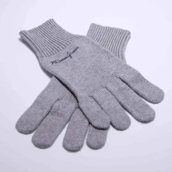 Femme Mise Au Green Gants en tricot gris moyen
