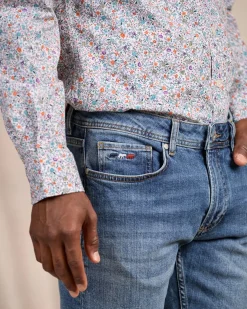 Homme Mise Au Green Jean Anto bleach blue