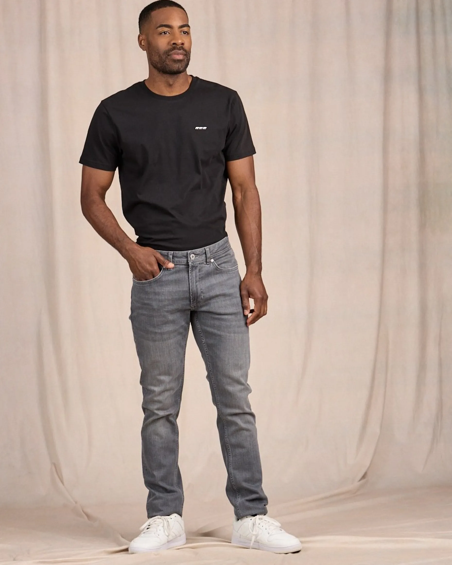 Homme Mise Au Green Jean Anto gris moyen