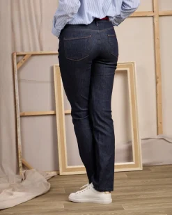 Femme Mise Au Green Jean Charly bleu brut