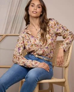 Femme Mise Au Green Jean Charly blue bleached