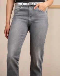 Femme Mise Au Green Jean Charly grey bleached