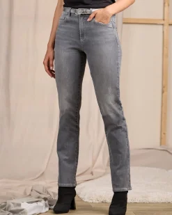 Femme Mise Au Green Jean Charly grey bleached