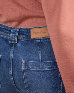 Femme Mise Au Green Jean Cyrile mid blue