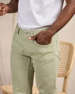 Homme Mise Au Green Jean Super Flex kaki clair