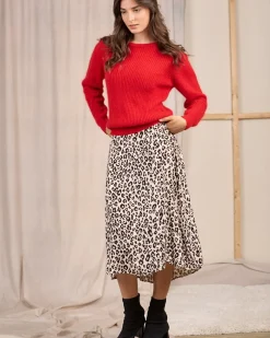 Femme Mise Au Green Jupe léopard