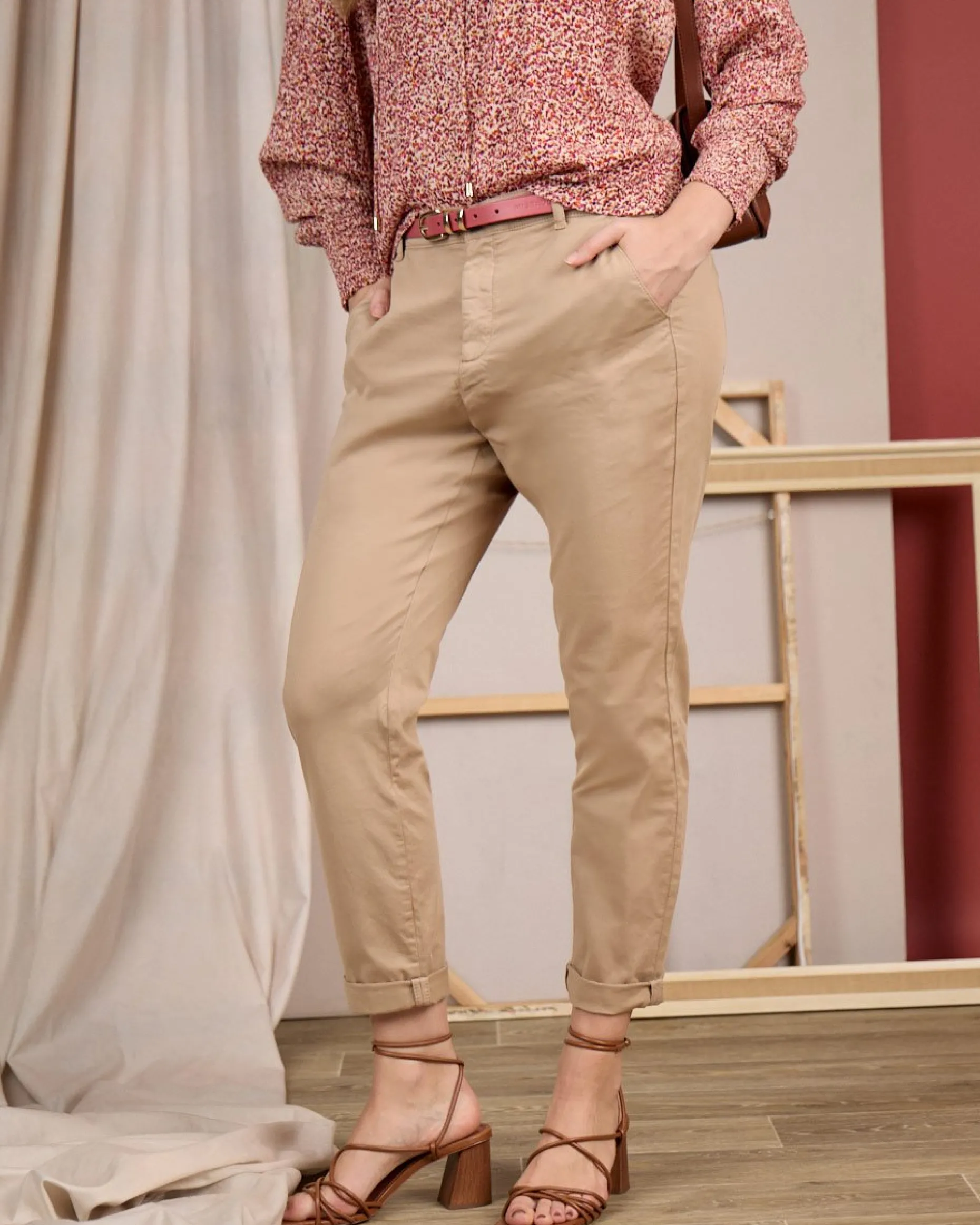 Femme Mise Au Green Pantalon chino