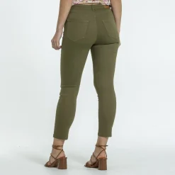 Femme Mise Au Green Pantalon Laura kaki fonce