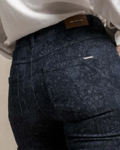 Femme Mise Au Green Pantalon twill bleu marine