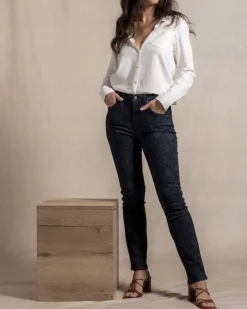 Femme Mise Au Green Pantalon twill bleu marine