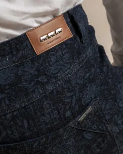 Femme Mise Au Green Pantalon twill bleu marine