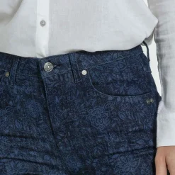 Femme Mise Au Green Pantalon twill bleu marine