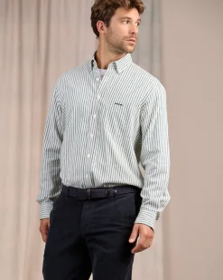 Homme Mise Au Green Pantalon velours côtelé bleu marine