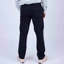 Homme Mise Au Green Pantalon velours côtelé bleu marine