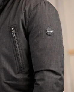 Homme Mise Au Green Parka effet tramé