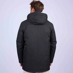 Homme Mise Au Green Parka effet tramé