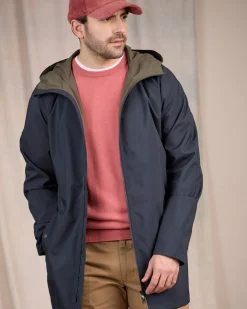 Homme Mise Au Green Parka légère bleu marine