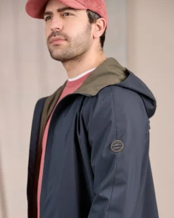 Homme Mise Au Green Parka légère bleu marine