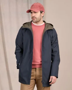 Homme Mise Au Green Parka légère bleu marine