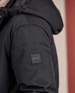 Homme Mise Au Green Parka matelassée bleu marine