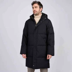 Homme Mise Au Green Parka matelassée bleu marine