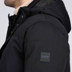 Homme Mise Au Green Parka matelassée bleu marine