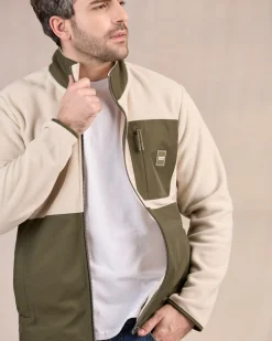 Homme Mise Au Green Polaire bi-matière