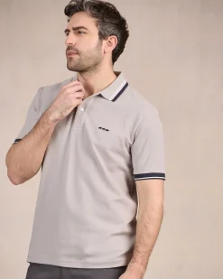 Homme Mise Au Green Polo à contraste