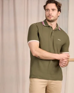 Homme Mise Au Green Polo à contraste
