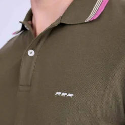 Homme Mise Au Green Polo à contraste