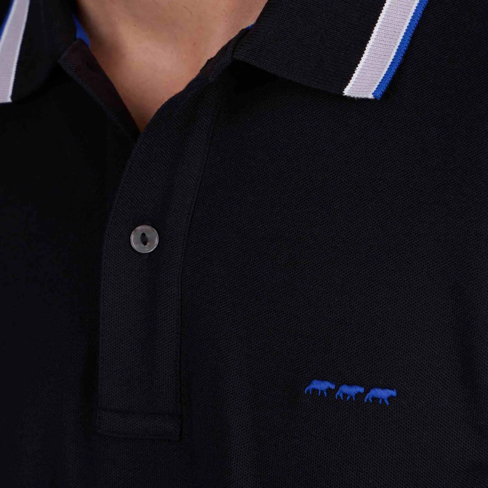 Homme Mise Au Green Polo détail col