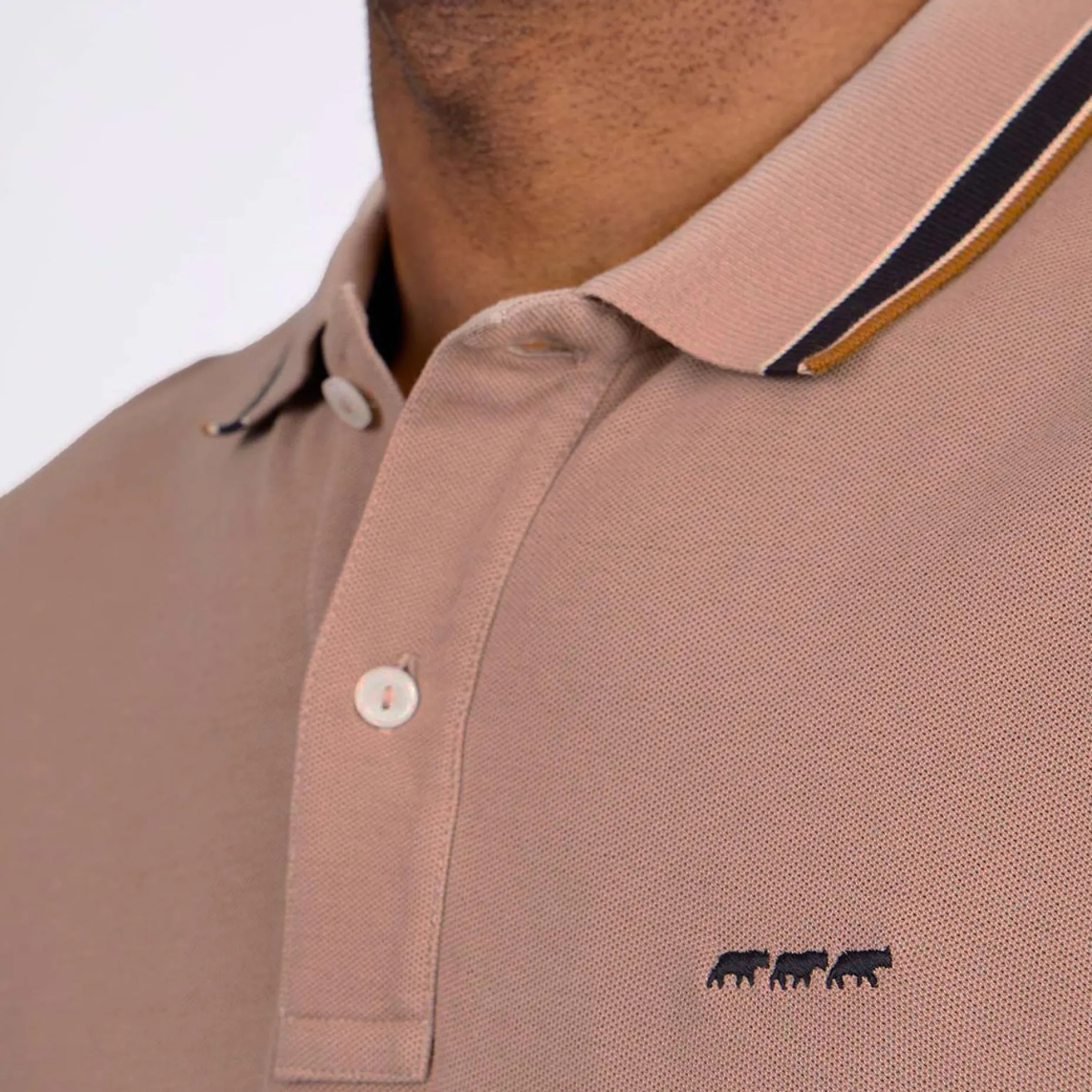 Homme Mise Au Green Polo détail col