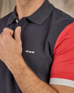 Homme Mise Au Green Polo manches courtes bleu marine