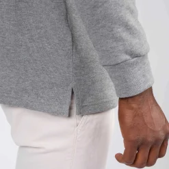 Homme Mise Au Green Polo manches longues regular fit à épaulettes