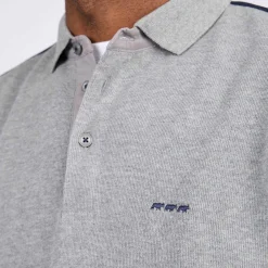 Homme Mise Au Green Polo manches longues regular fit à épaulettes