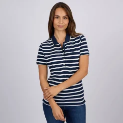 Femme Mise Au Green Polo marinière rayures marine