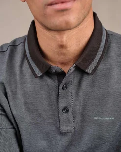 Homme Mise Au Green Polo micro motifs